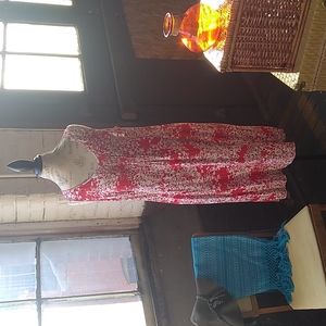 J. Jill red sleeveless dress (size large)